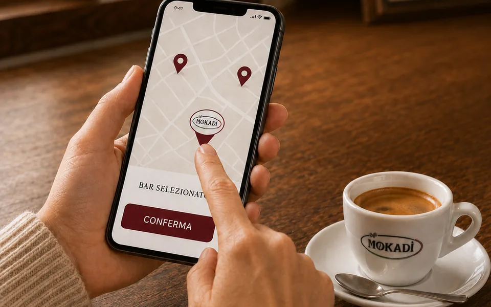 Selezione online del bar per il ritiro